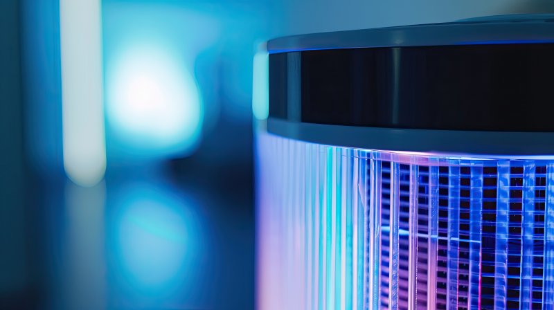 an air conditioner with UV lights to purify air